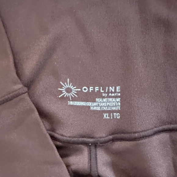 Offline by Aerie crossover 7/8 legging in deep earth size XL - Picture 5 of 5